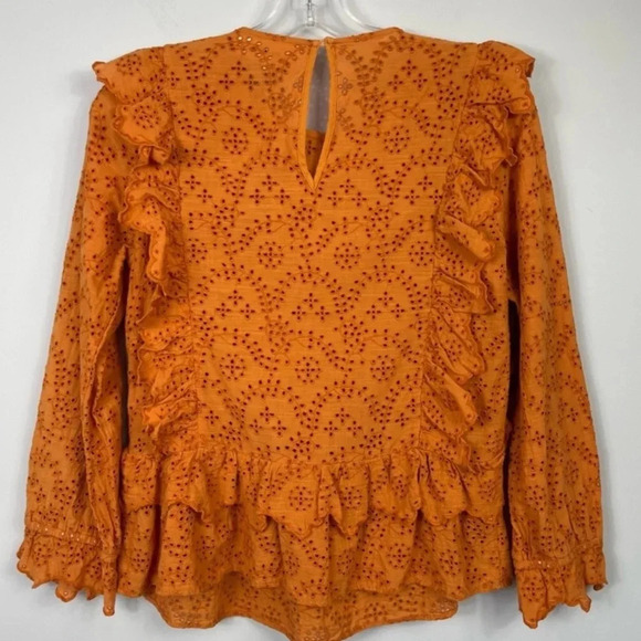 THE GREAT eyelet ruffle top - Picture 7 of 10